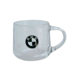 宝马玻璃咖啡杯大容量带把手耐热加厚高颜值铃音杯创意商用潮牌杯