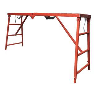 圆脚马凳折叠升降加厚刮腻子工地装修马镫脚手架厂家直销2米凳子