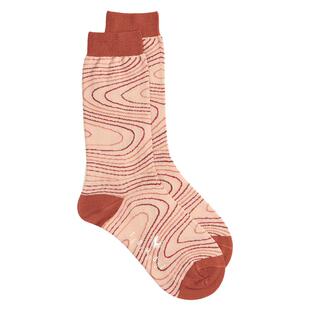 Tomoz Echo/明日回声意大利复古涟漪无骨中筒女袜配乐福鞋小皮鞋