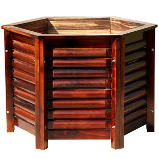 防腐木花箱种树大码特大实木加厚种植箱户外庭院专用大号别墅花盆