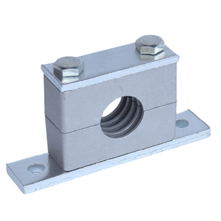 铝合金管夹重型带安装孔固定管夹单孔液压管钢管铁管电缆管卡管夹