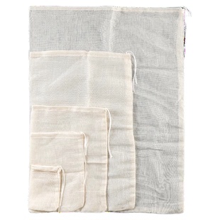 中药过滤袋煎药纱布袋不漏渣纯棉分装袋可加热食品级可重复使用