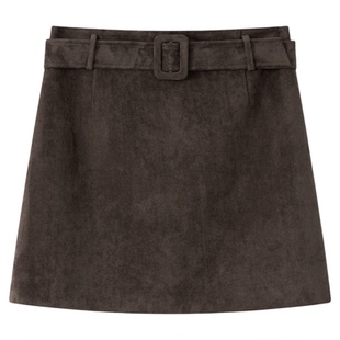 naiwill YKK隐形拉链 垂感A字短裙安全里布设计短款半身裙26春新