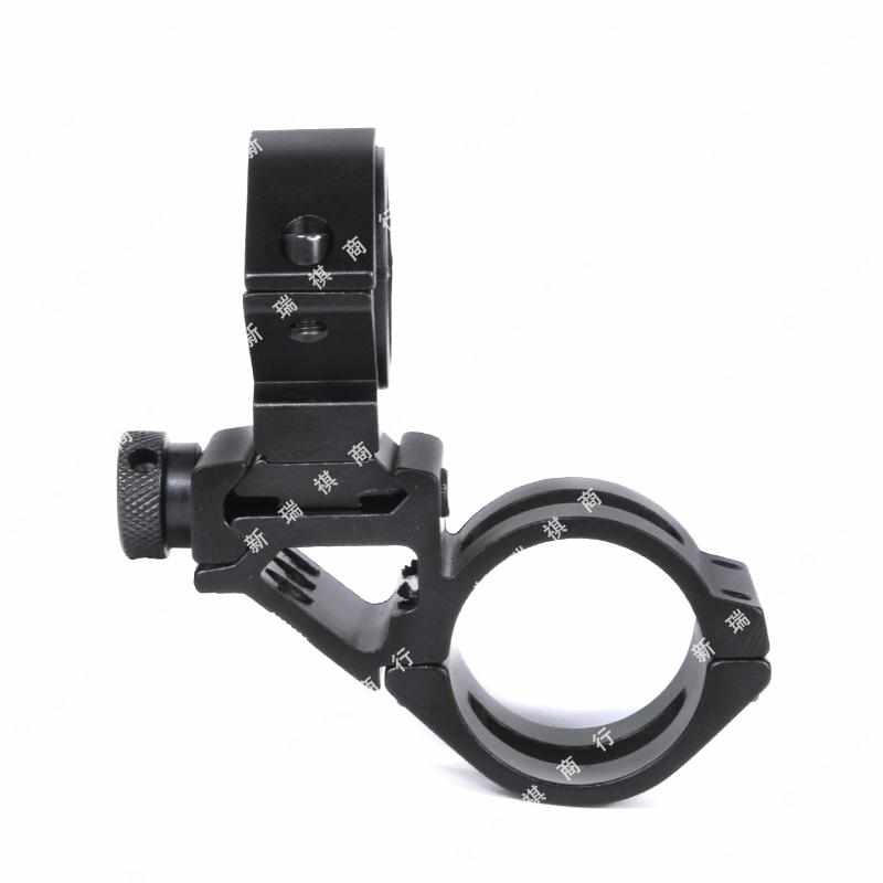 歪脖子25/30mm铝合金T3008手电筒紧固单车导轨支架夹子户外配件