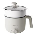 小熊电煮锅宿舍学生泡面锅家用多功能一体小型电锅一人食烹饪机