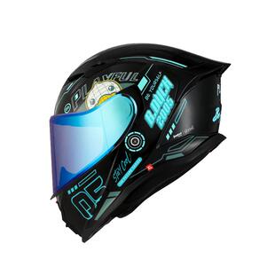 TankedRacing坦克头盔大尾翼跑盔摩托车3C全盔四季透气防雾全盔