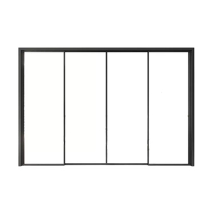 香港趟门三联动阳台推拉门厨房玻璃移门卫生间铝合金PD折叠门定做