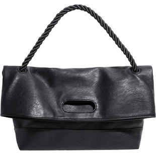 是自由啊 潮牌软皮斜挎包男小众设计通勤单肩包大容量托特包男包