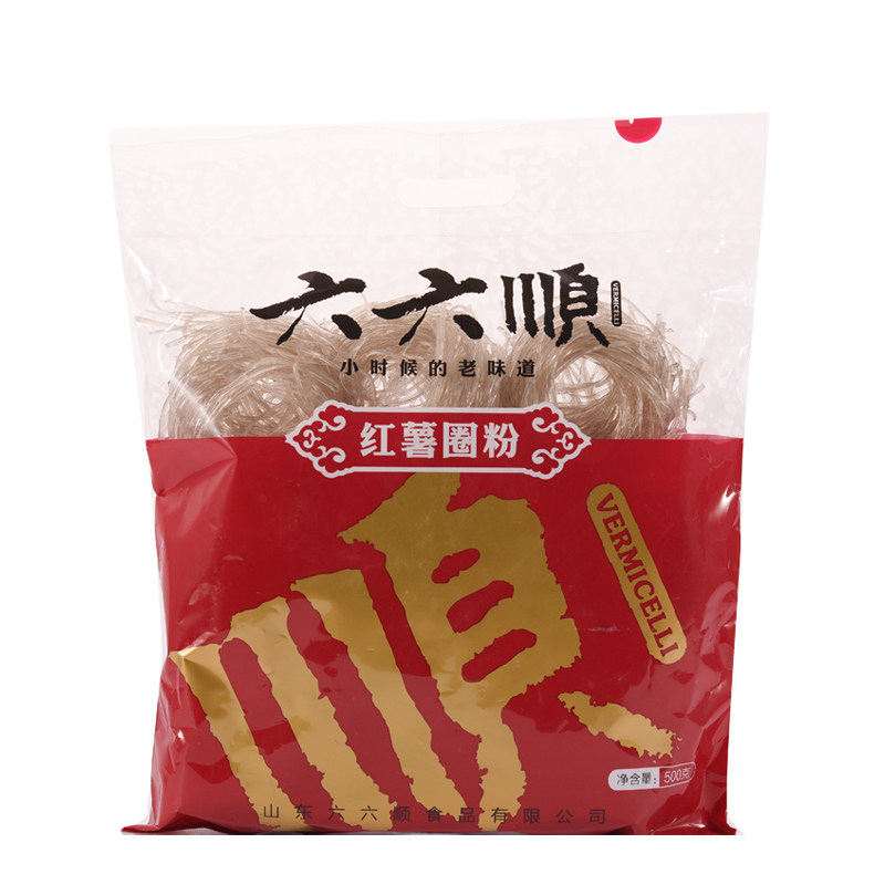 六六顺红薯粉条500g圈粉袋装木薯地瓜粉酸辣粉纯手工农家番薯粉