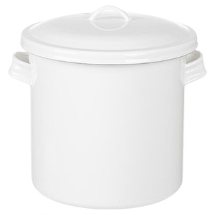 霜山搪瓷米桶老式带提手大容量带盖米缸五谷杂粮果蔬收纳桶储物罐