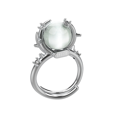 INIZIO猫眼石气质纯银戒指