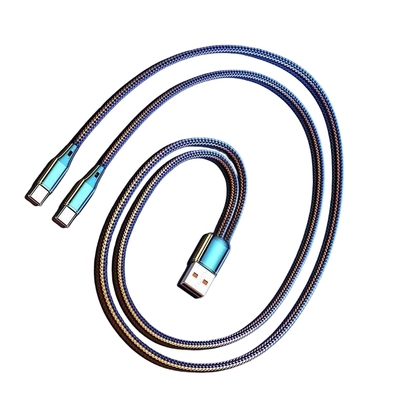 一拖二超级快充数据线二合一适用3Type华为mate60小米三合一双苹果15/16双安卓加长手机充电线编织多头充电器