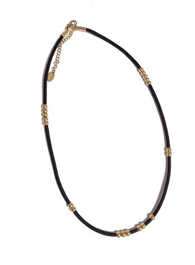 18K金珠女不褪色轻奢项链可移动