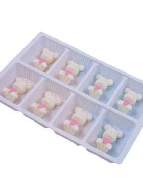 生日巧克力装饰爱心小熊摆件立体