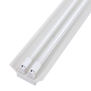 T8双管带罩日光灯架led全套单管40W学校教室超亮节能荧光支架灯具