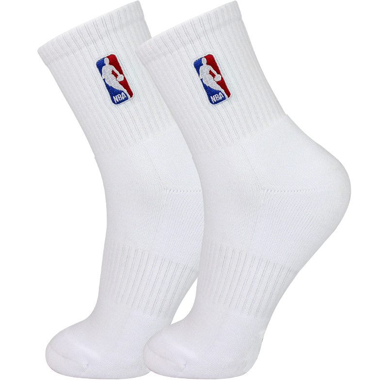 NBA袜子男士中筒秋冬篮球运动毛巾底加厚跑步休闲棉吸汗透气