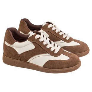 fed厚底阿甘鞋秋季新款女鞋内增高休闲真皮德训鞋女款S0815-ZC393