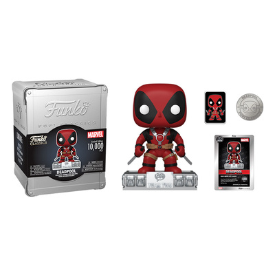 Funko死侍限量款珍藏铁盒带徽章