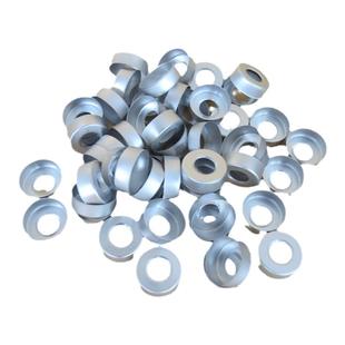 10/20ml钳口顶空瓶铝盖 20mm 进样瓶瓶盖 银色开口铝盖样品瓶盖子