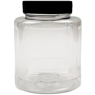 半斤装干果塑料密封包装瓶一斤猪油瓶坚果罐子750ml椭圆形扁瓶子