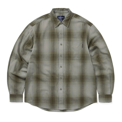 25年秋冬宽松格纹长袖衬衫