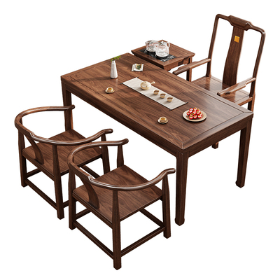 乌金木阳台茶桌客厅家用泡茶台