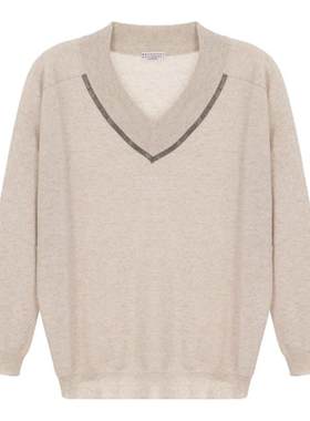 BC/Brunello Cucinelli 春秋款女士羊绒V领毛衣银泰百货 301574