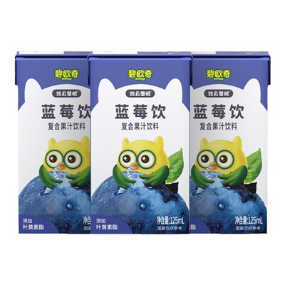 碧欧奇100%复合西梅果汁蓝莓饮