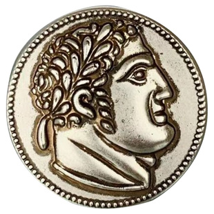 复古犹大三十枚银币合金不掉色镀银饰品腓尼基太阳神吊坠硬币项链