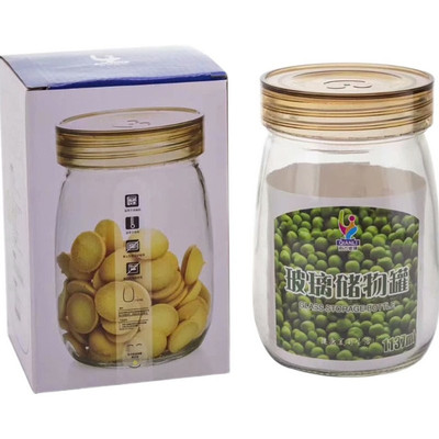 玻璃蜂蜜瓶带盖储物泡菜坛子