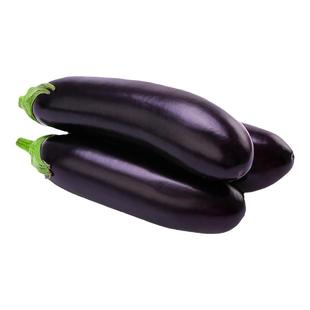 山东燎原绿色长茄2斤现摘现发绿色新鲜紫茄子自种长线大茄子黑嫩