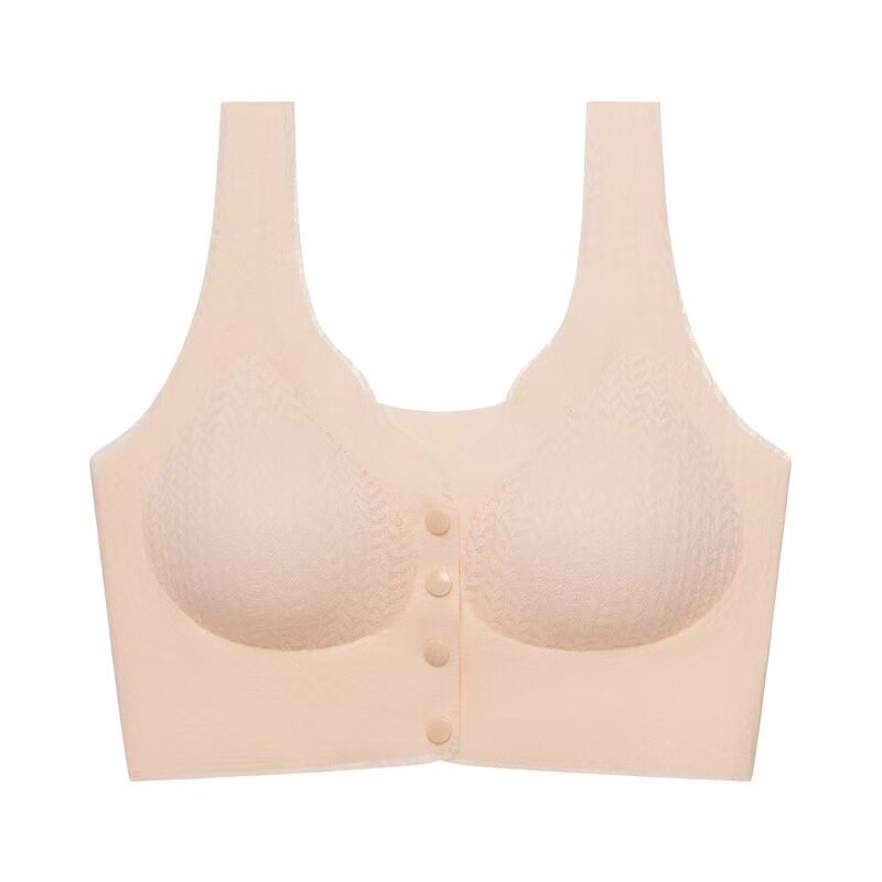 孕妇内衣孕期专用怀孕期聚拢防下垂哺乳期文胸罩背心式蕾丝前扣