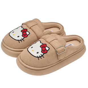 凯蒂猫棉拖鞋女款可爱冬季2025新款加厚室内居家保暖舒适防滑厚底