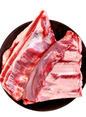 山西特产 原切羊排2斤  炖煮烧烤羔羊羊排 新鲜羊肉