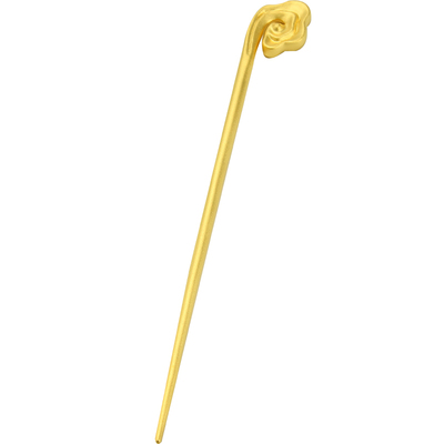 金簪子足金999如意祥云结婚发饰