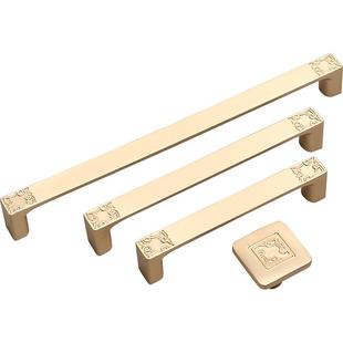 汇优莱黄古铜拉手抽屉橱柜衣柜门拉手新中式拉手复古仿古家具拉手