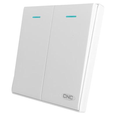 CNC长城开关插座86型白色五孔