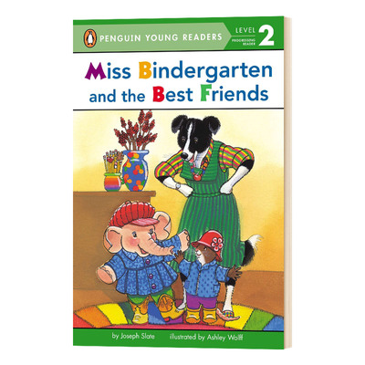 英文原版 Miss Bindergarten and the Best Friends Penguin Young Readers  Level 2 宾得小姐和最好的朋友 企鹅青少分级阅读2级