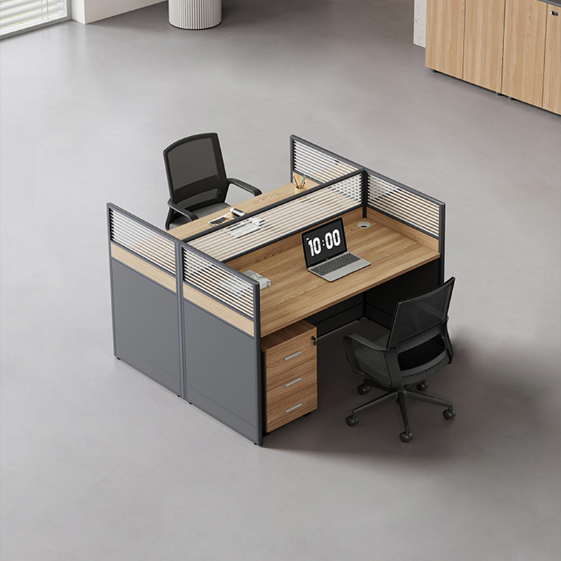 办公桌职员桌双人面对面座员工位桌椅组合2人工位46人位屏风隔断