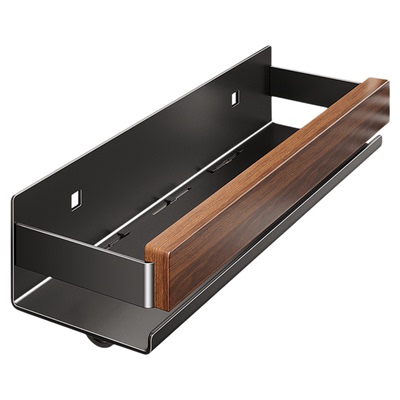 胡桃木中古风厨房置物架2025新款