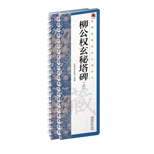名碑名帖完全大观字卡·柳公权玄秘塔碑（全2册） 柳体楷书毛笔软笔初学者学生成人书法入门字帖原碑帖精修放大 江西美术出版社