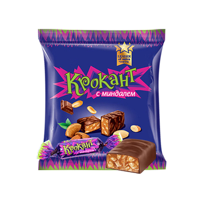 俄罗斯kdv紫皮糖花生夹心原装