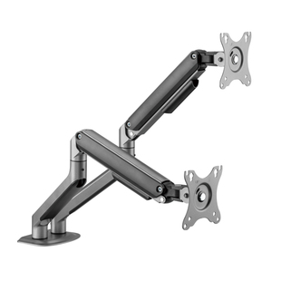 Brateck北弧双屏显示器支架笔记本电脑副屏二合一增高底座E350-2