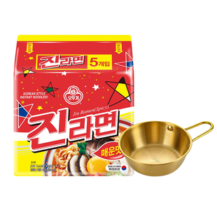 韩国不倒翁金拉面韩国金拉面韩式火热拉面韩国特产方便面泡菜拉面