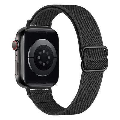 适用iwatch弹力尼龙编织表带