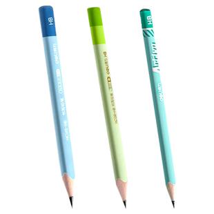 得力定制刻字铅笔小学生儿童专用HB大三角杆矫正姿握姿幼儿园一年级特粗铅芯安全无铅毒2b铅笔初学者套装