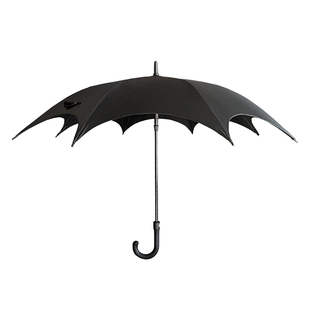 哥特长柄伞晴雨两用亚文化暗黑系lolita雨伞女自动太阳伞黑胶防晒