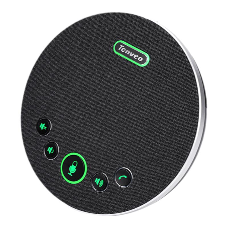 Tenveo腾为视频会议全向麦克风扬声器音响一体USB无线蓝牙会议室桌面专用拾音麦5米收音半径电脑网络语音话筒