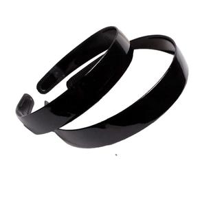 黑色带齿防滑光面发箍女外戴不掉适合脸大的带洗脸用diy材料素圈