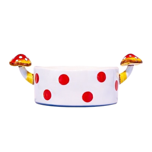 ins蘑菇陶瓷碗盘杯套装日式立体手绘浮雕盘餐具少女心卡通泡面碗